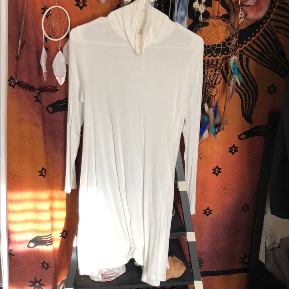 shear white dress